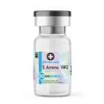 5 Amino 1MQ 50mg research vial, sealed, labelled, research use only