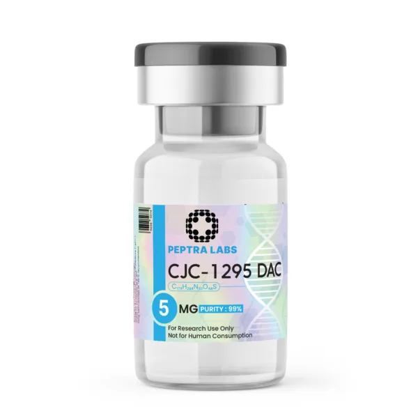 CJC-1295 DAC 5mg research vial, sealed, labelled, research use only