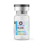Selank 10 mg – vial de péptido para investigación, pureza 99 % en la etiqueta, Peptra Labs